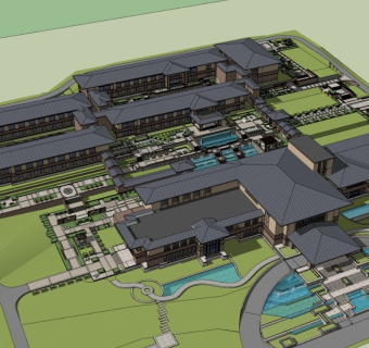 新中式度假酒店 高端奢华休闲会所